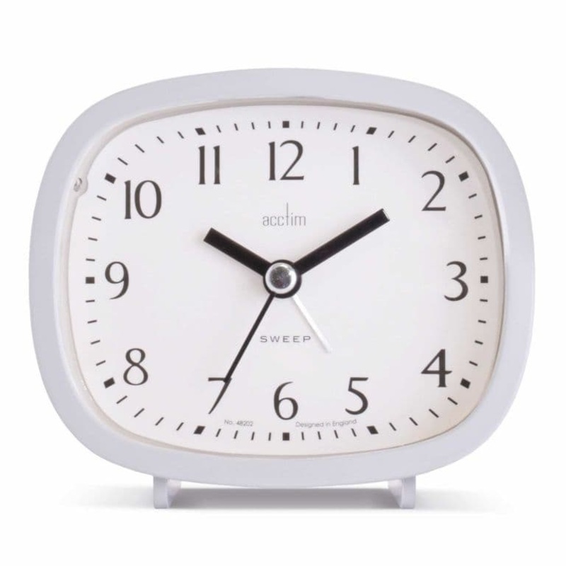 Anglo Continental Hilda Alarm Clock – White