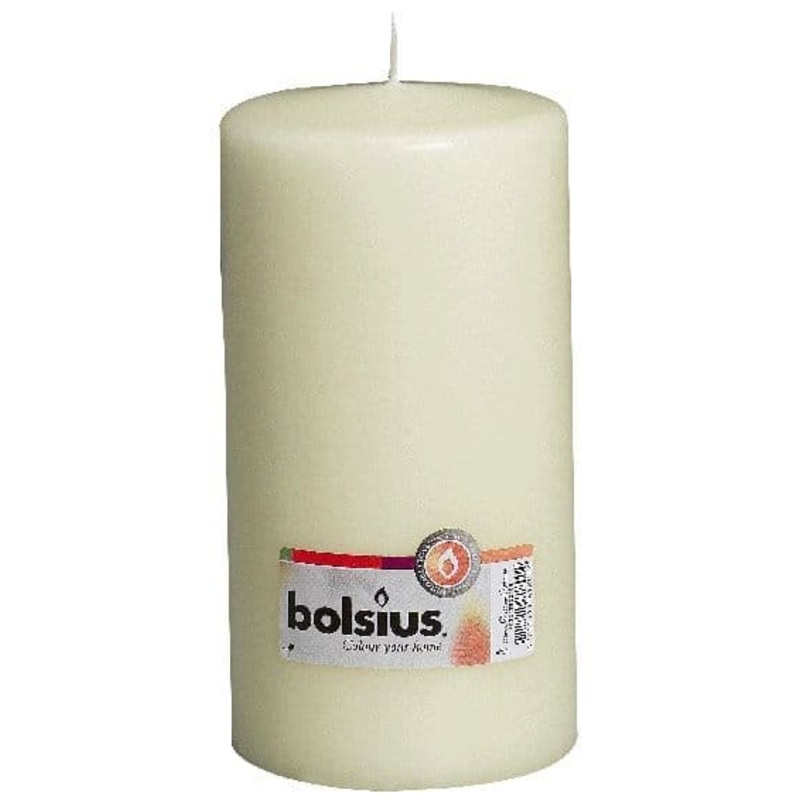 Bolsius Pillar Candle Single 200mm – Ivory