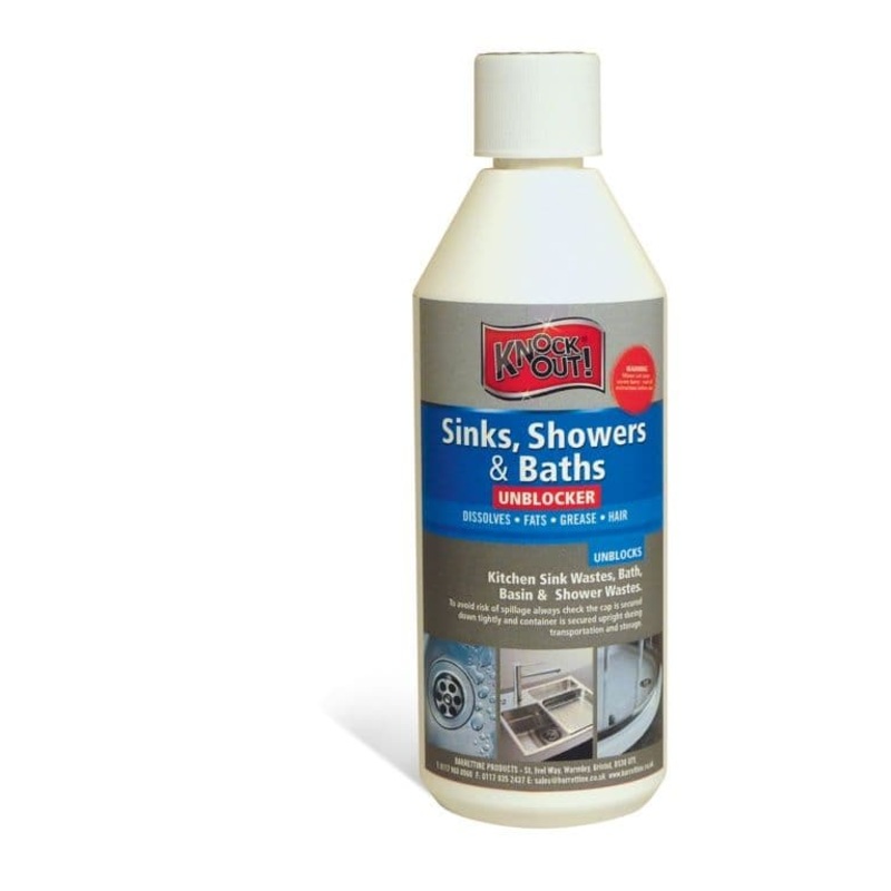 Knockout Sinks, Showers & Baths Unblocker – 500ml