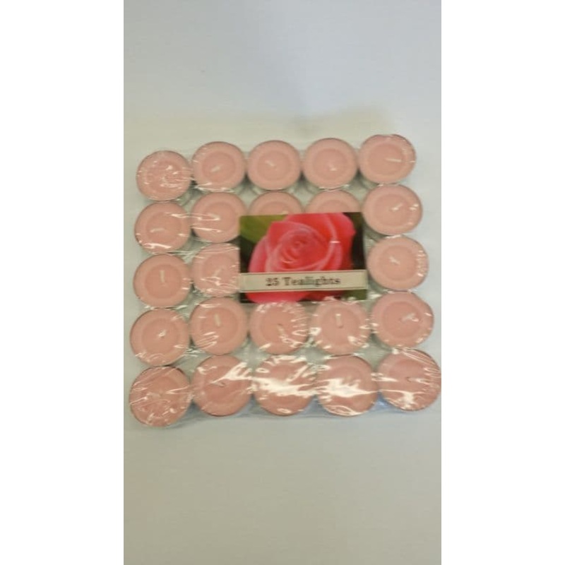 Price’s Candles Tealights Pack 25 – Rose