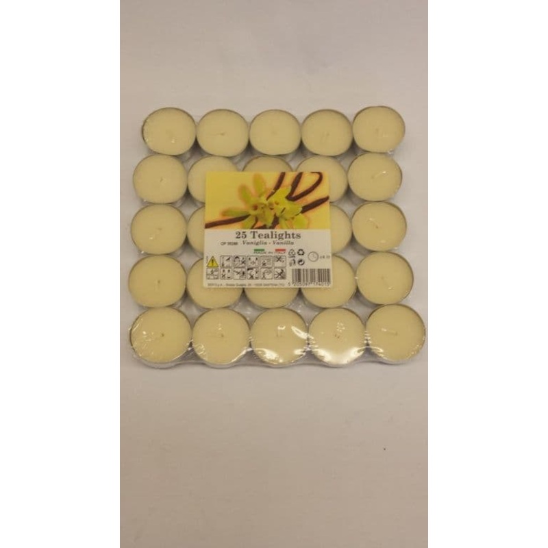 Price’s Candles Tealights Pack 25 – Vanilla