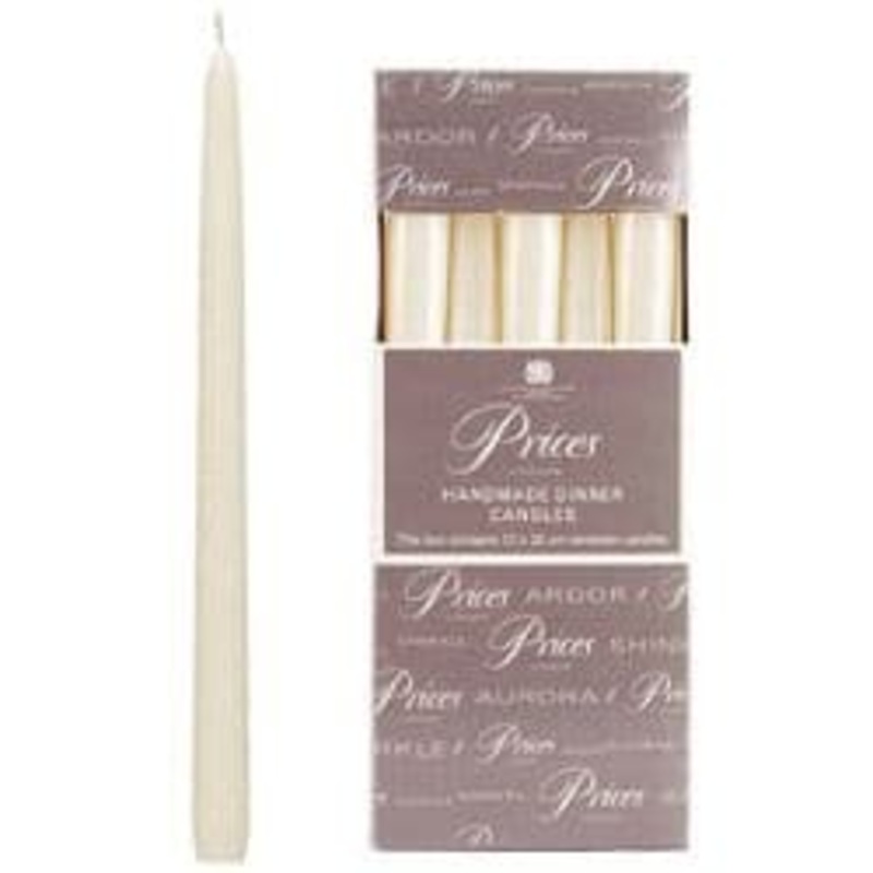 Price’s Candles Venetian 10 Candle – Pack 10 White