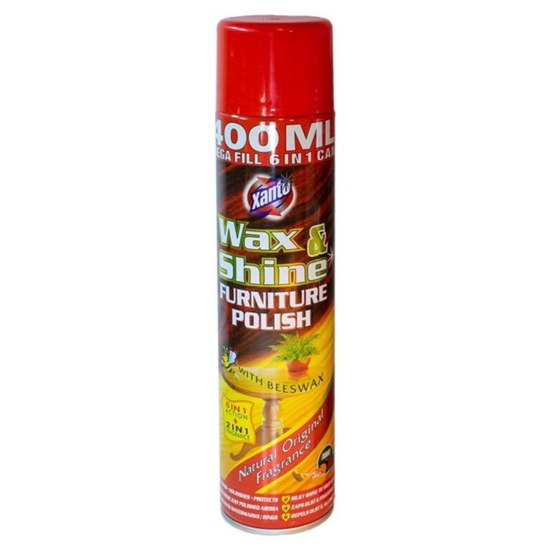 Xanto Wax & Shine Furniture Polish – 400ml Natural