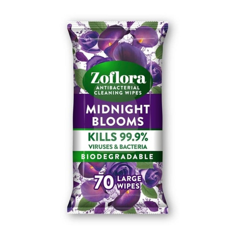 Zoflora Mid Bloom Large Wipes – 70pk