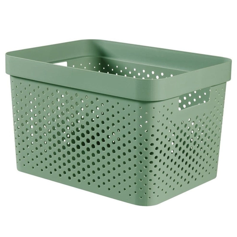 Curver Infinity Dots Box – 17L Shale Green