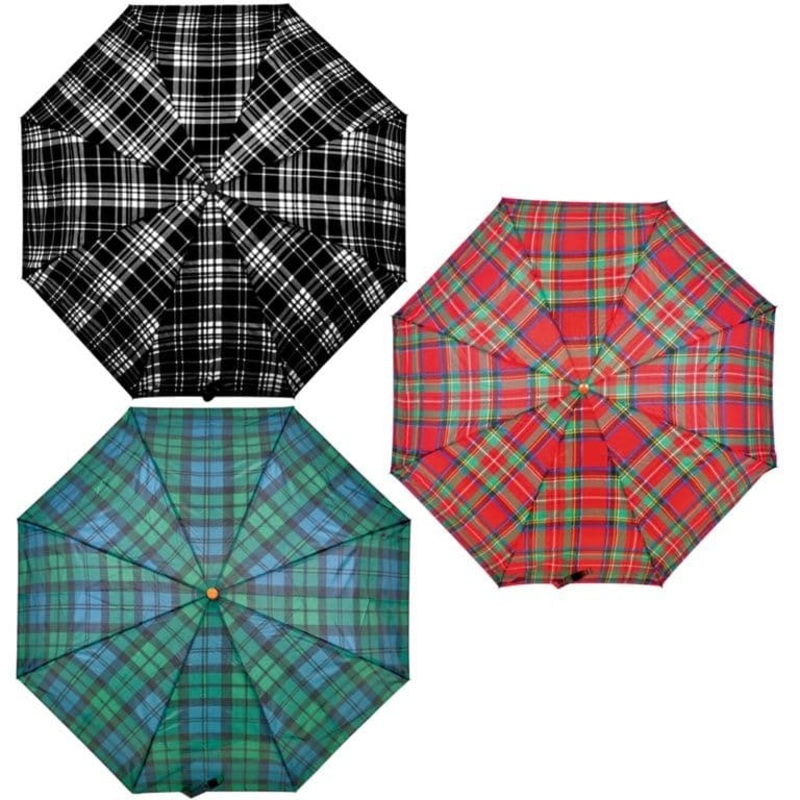 Drizzles Tartan Super Mini Umbrella – Assorted Tartans