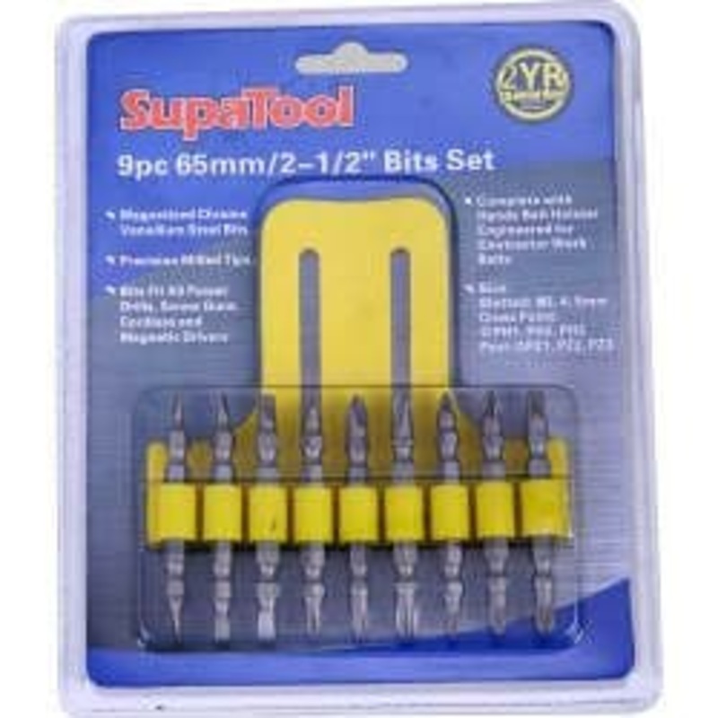 SupaTool Drill/Driver Bit – 9 Piece
