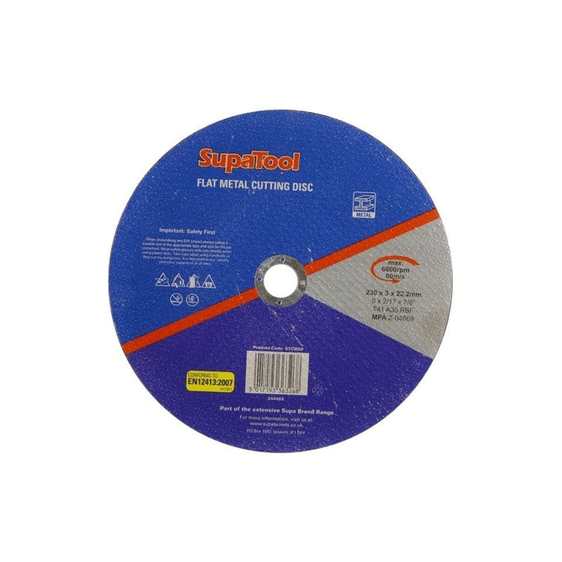 SupaTool Flat Metal Cutting Disc – 230mm x 3.2mm