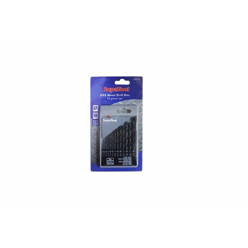 SupaTool HSS Metal Drill Bit Set – 13 Pieces