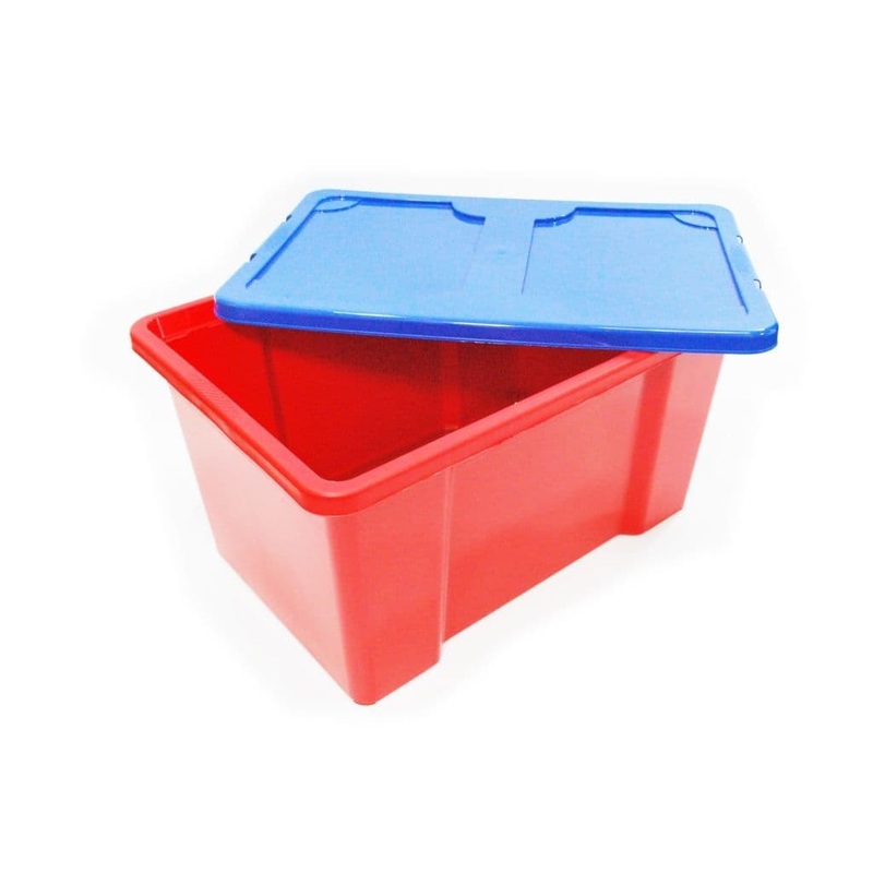TML Red Box With Dark Blue Lid – 50L