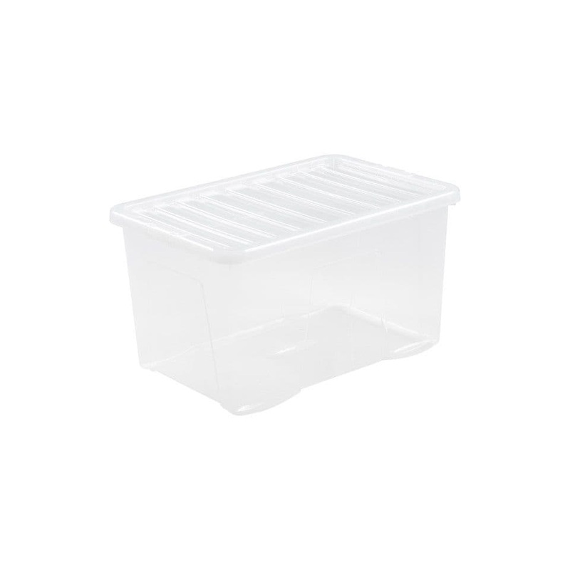 Wham Clip Lid Box – 60L Clear
