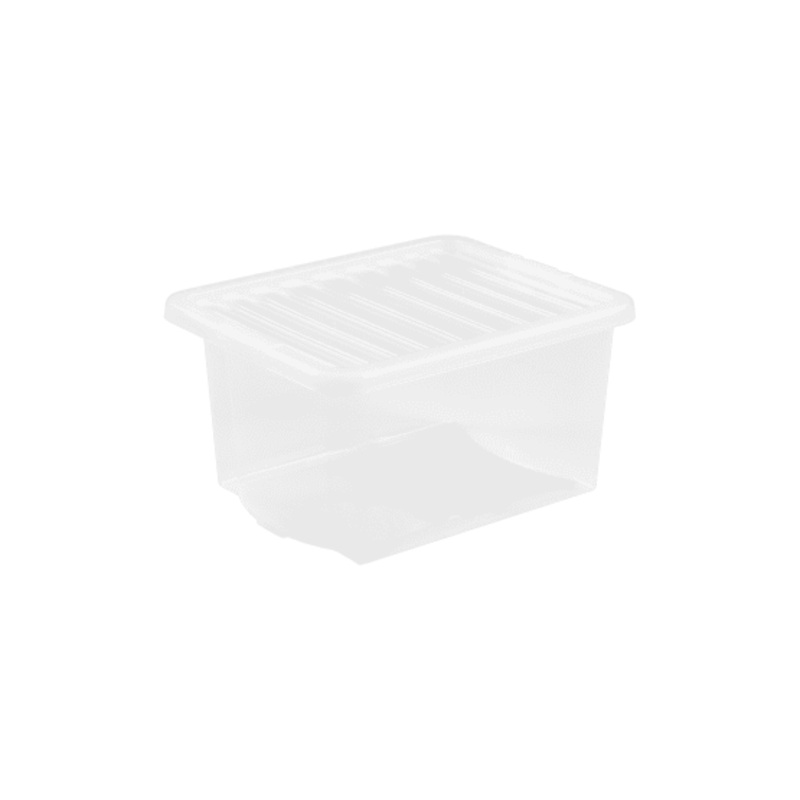 Wham Crystal Clear Box With Lid – 37L