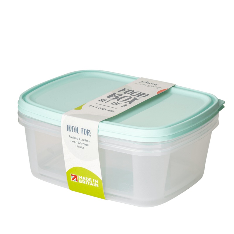 Wham Everyday Clear Food Boxes Set 2 – 3L
