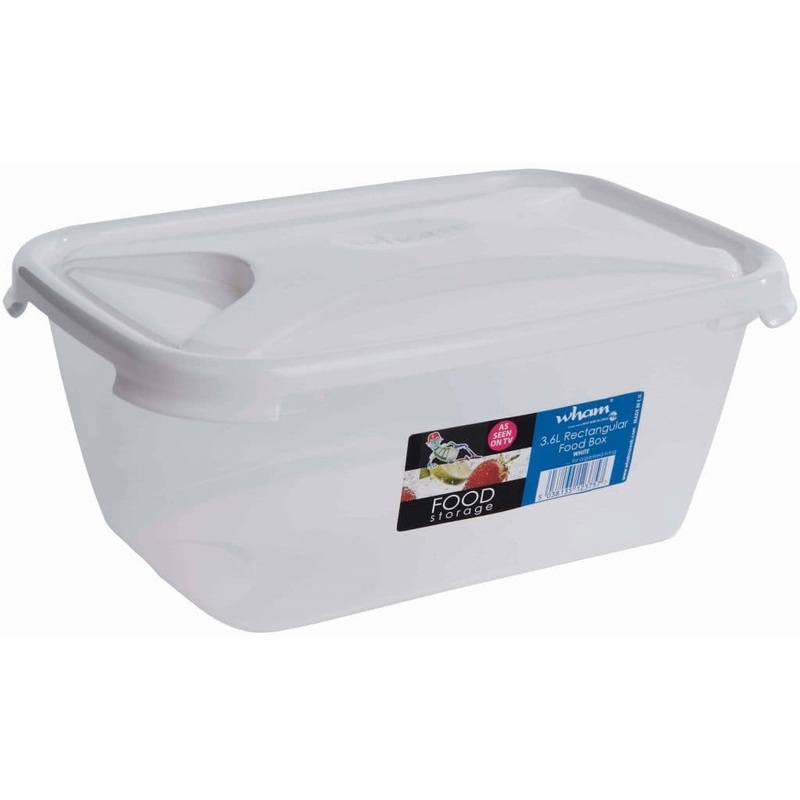 Wham Rectangular Food Storage White – 3.6L
