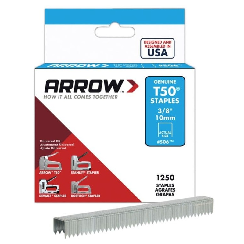 Arrow T50 Staples – 10mm (1250)