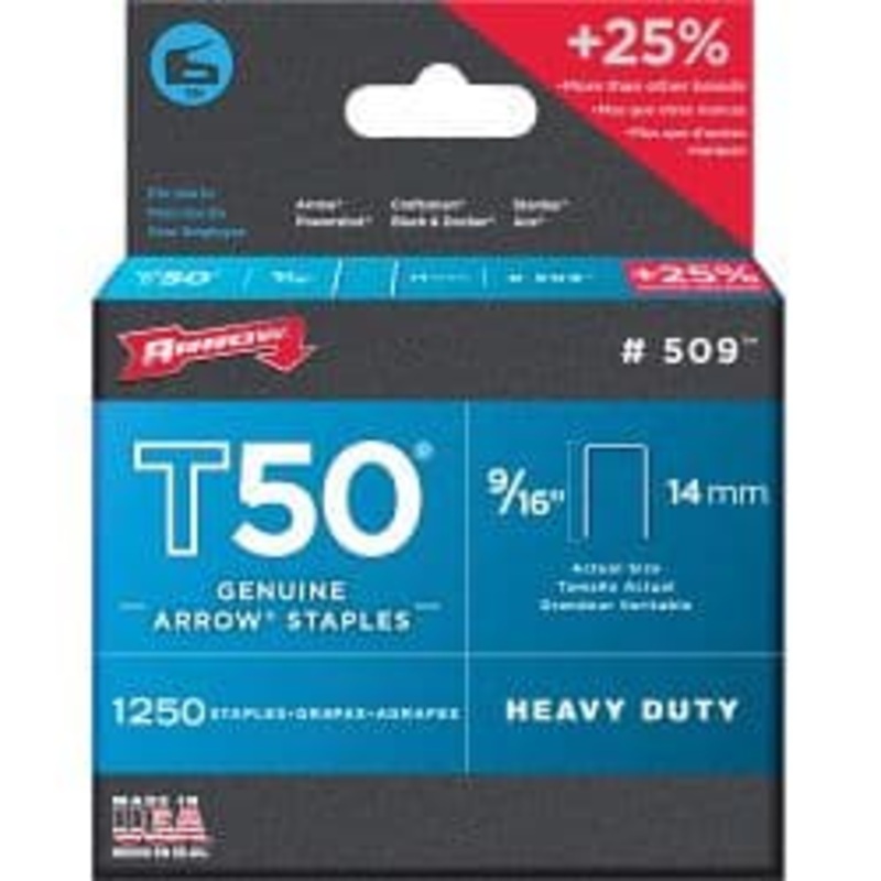 Arrow T50 Staples – 14mm