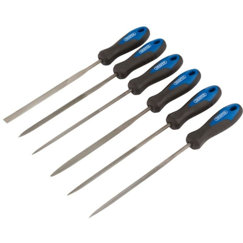 Draper 140mm Soft Grip Needle File – 6 Piece