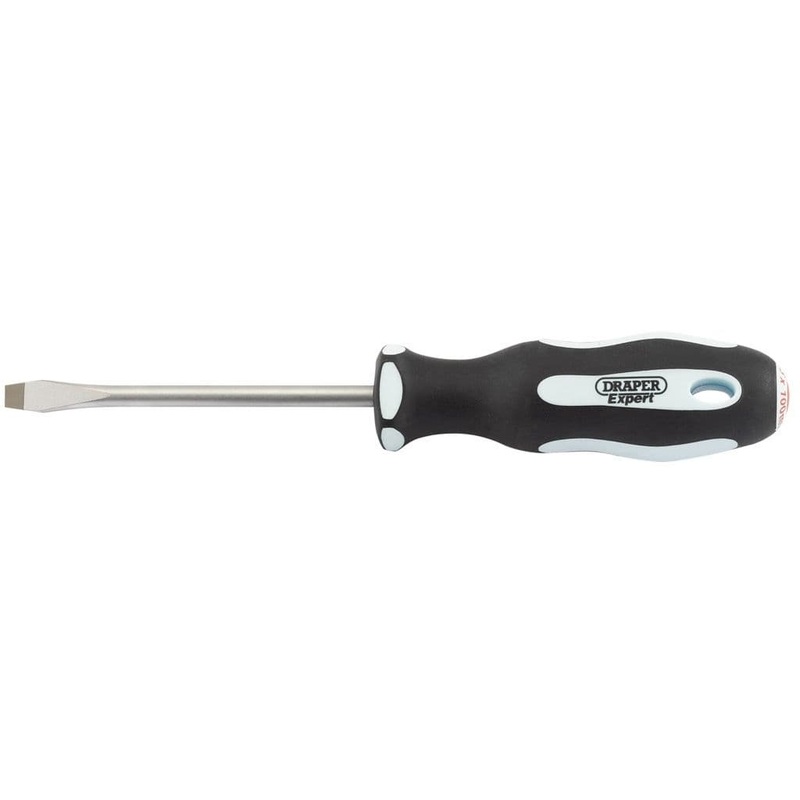 Draper Expert Plain Slot Soft Grip Screwdriver – 6.5 x 100