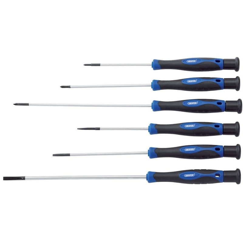 Draper Extra Long Precision Screwdriver Set – 6 Piece