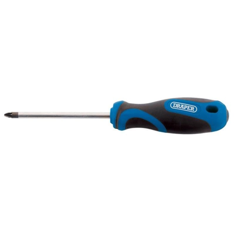 Draper Soft Grip Pozi Screwdriver – No 0 x 75mm