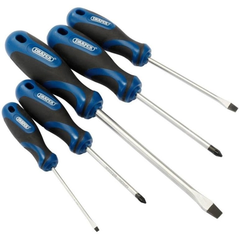 Draper Soft Grip Screwdriver Set – 5 Piece