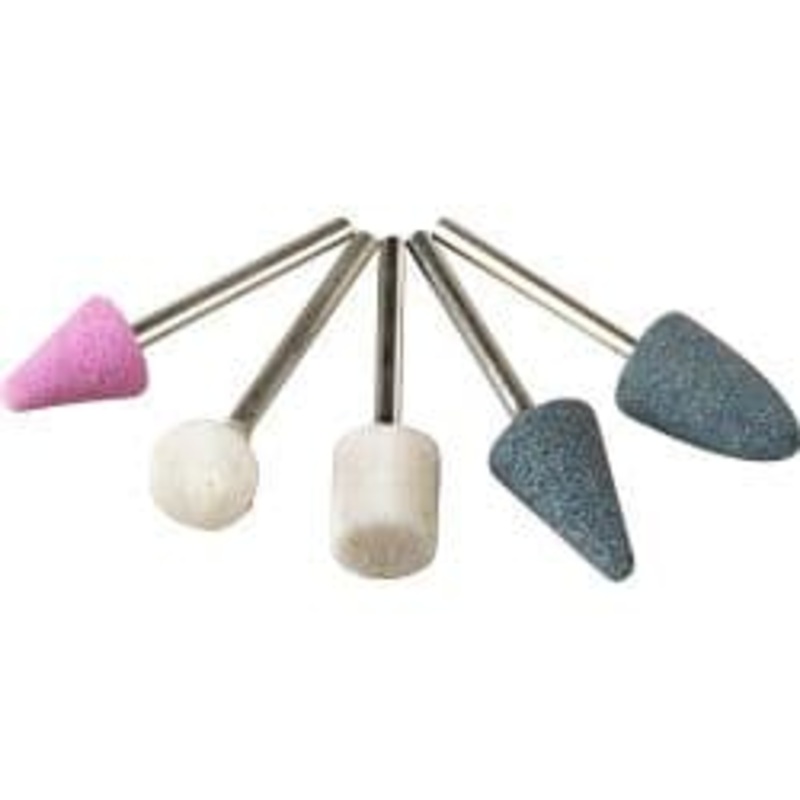SupaTool Mounted Stone Set – 1/8” Shank, 5 Piece