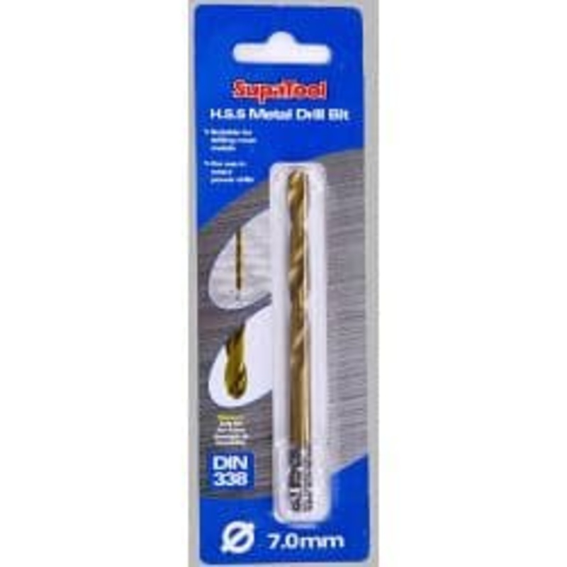 SupaTool Titanium Coated HSS Drill Bits – 7x109mm