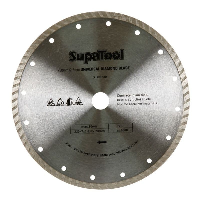 SupaTool Universal Diamond Blade – 230×2.6mm