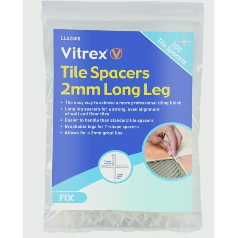 Vitrex Long Leg Tile Spacers – 2×500