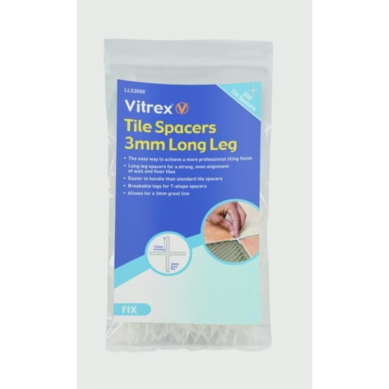 Vitrex Long Leg Tile Spacers – 3×500