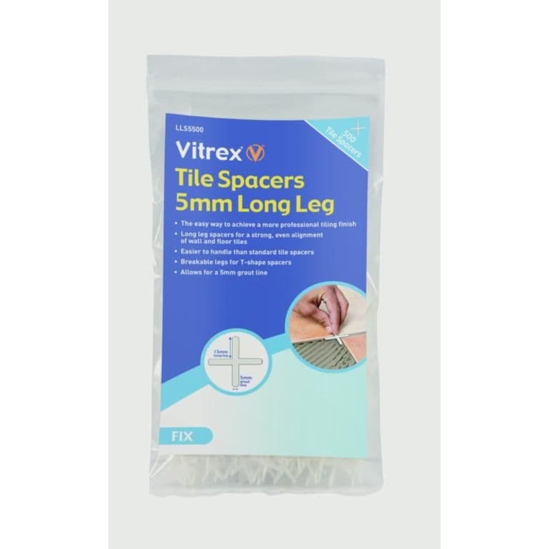 Vitrex Long Leg Tile Spacers – 5×500