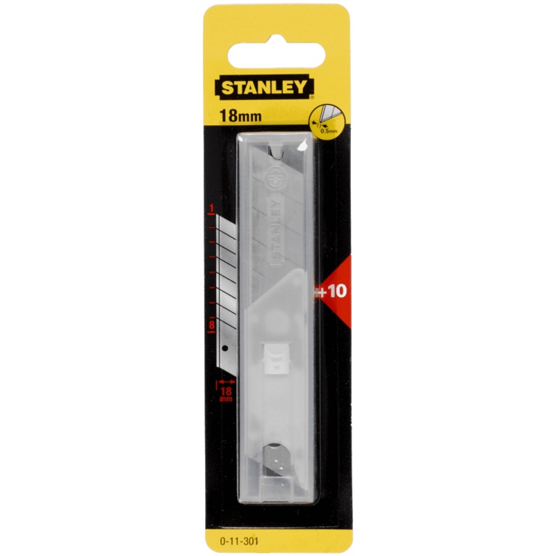 Stanley Snap Off Blades 18mm – 10 Pack