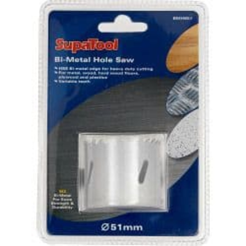 SupaTool Bi-Metal Hole Saw – 51mm