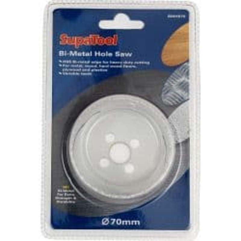 SupaTool Bi-Metal Hole Saw – 70mm