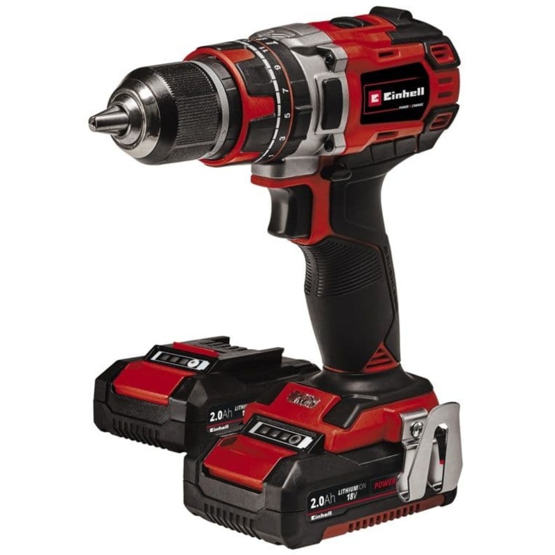 Einhell PXC 18V Brushless 50Nm Combi Drill Kit (2 x 2Ah batteries) – 2x2ah
