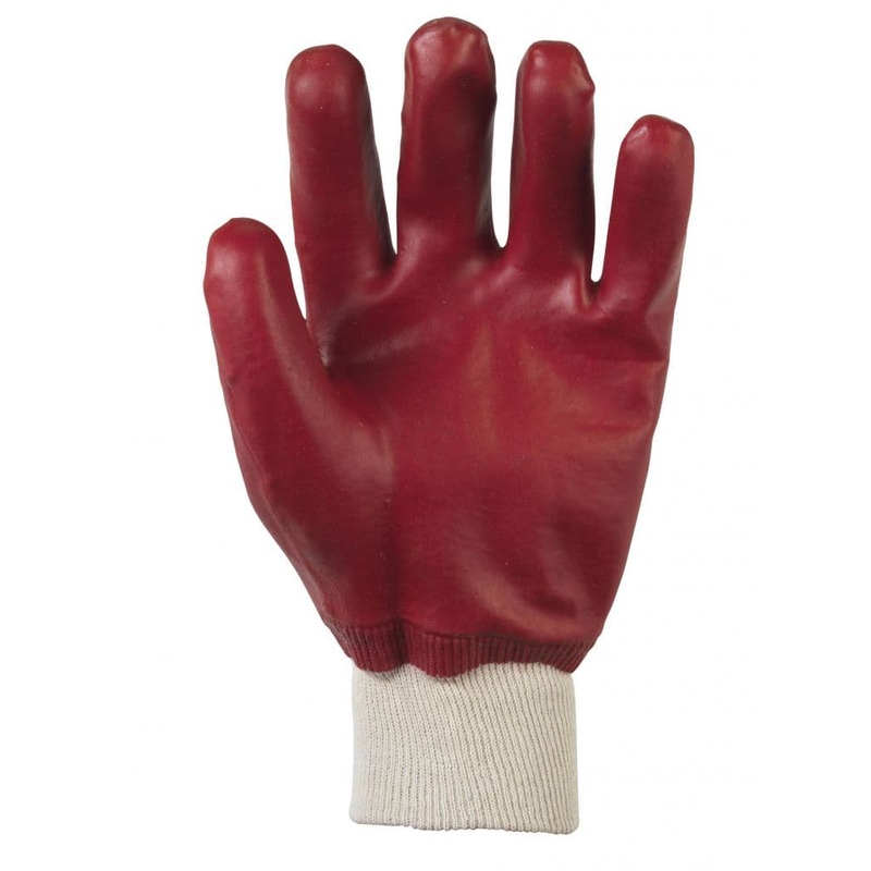 Glenwear PVC Coated Waterproof Glove – Red 10-XL