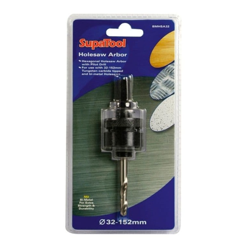 SupaTool Holesaw Arbor – 14-30mm
