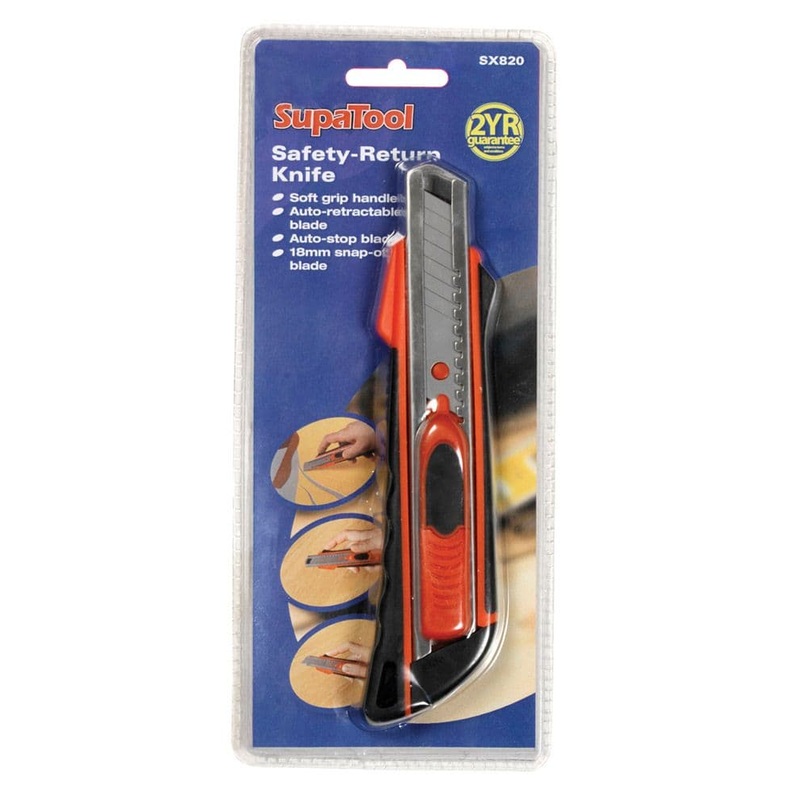 SupaTool Safety-Return Knife – 18mm