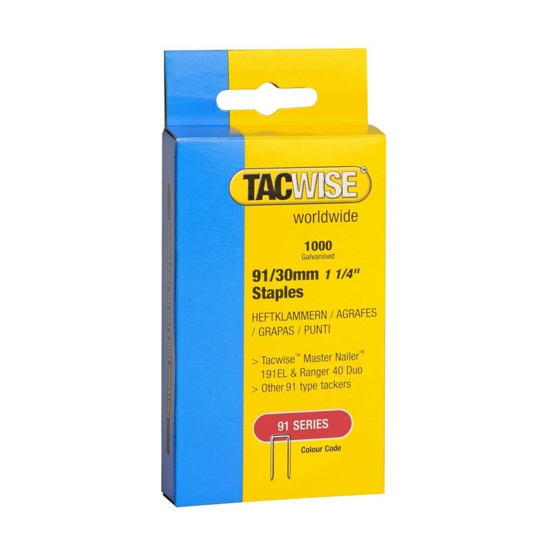 Tacwise Tacker Staples (91) – 30mm