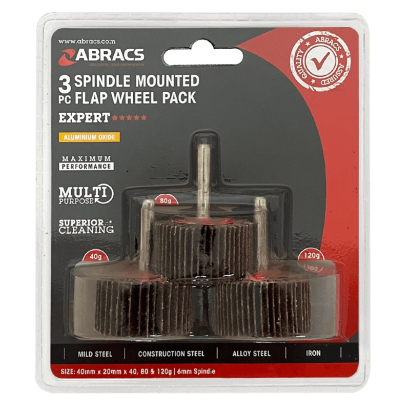 Abracs Flap Wheel – 40mm Pack 3