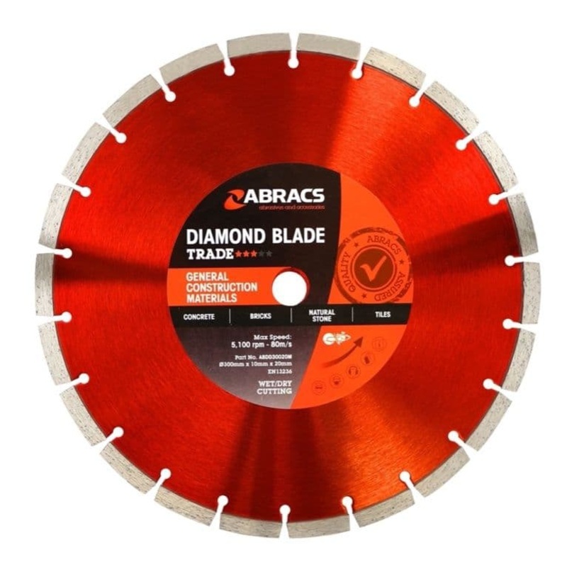 Abracs Trade Diamond Blade – 300mm x 10mm x 20mm