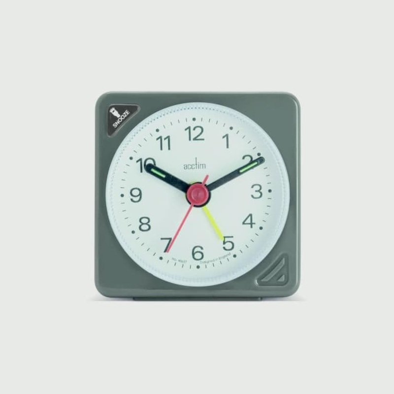 Acctim Ingot Crescendo Alarm Clock – Grey