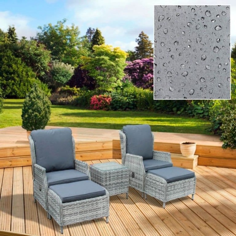 Pagoda Verona Deluxe Reclining Companion Set – With Water Repellent Cushions