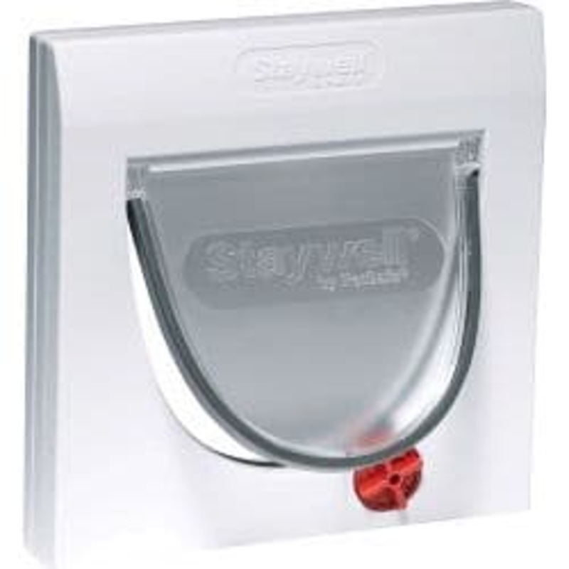 Petsafe Manual 4 Way Locking Classic Cat Flap – White with out Tunnel