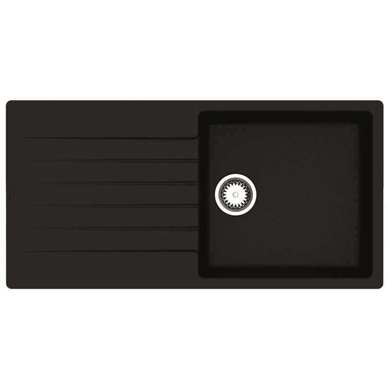 Reginox Single Granite Sink – Black 1000 x 500mm