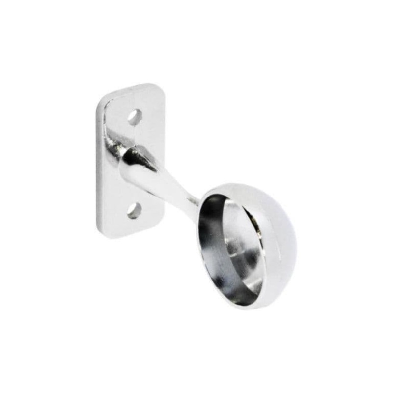 Securit End Bracket Chrome Plated Pack 2 – 25mm