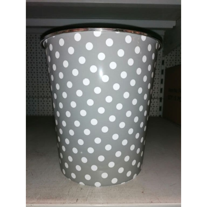 SupaHome Waste Bin – Grey Dots