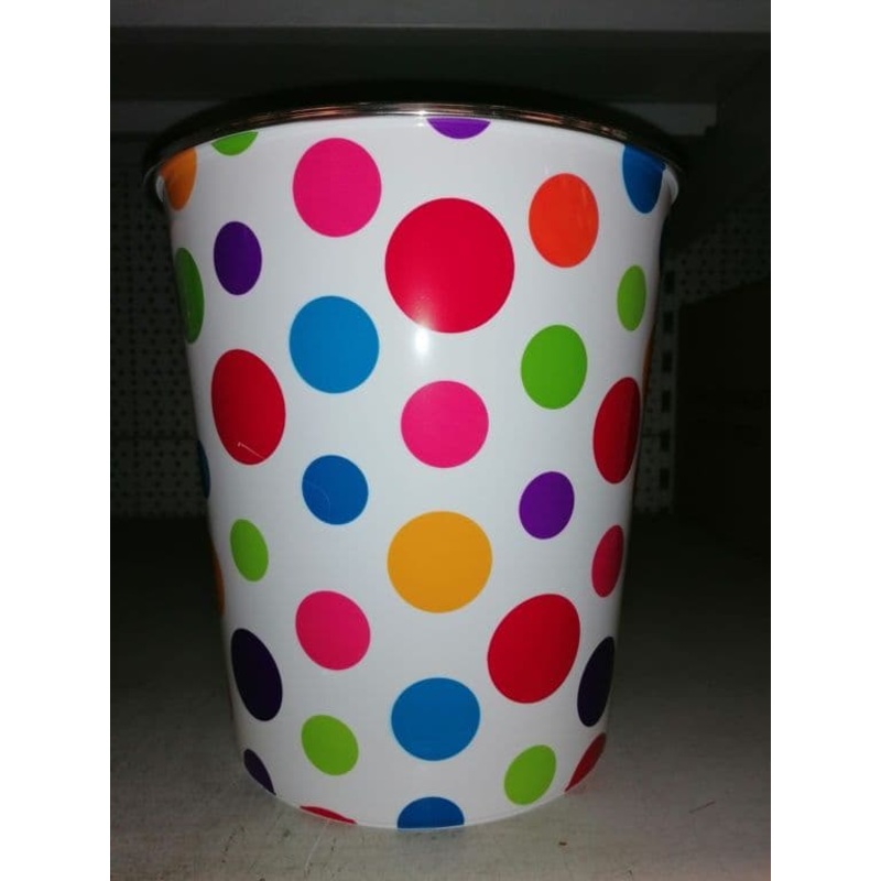 SupaHome Waste Bin – Multi Coloured Large Dots