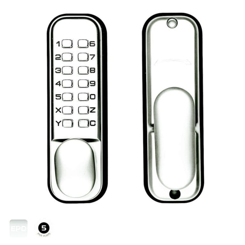 Briton Mechanical Push Button Code Lock – Brass