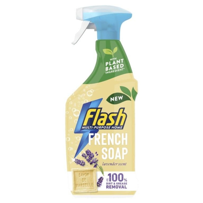 Flash Multi Purpose Home Spray 800ml – French Soap Lavender Scent